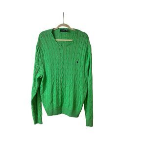 Polo Ralph Lauren men’s pullover sweater green sz XL